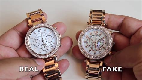 mk watch fake vs original|genuine michael kors watch.